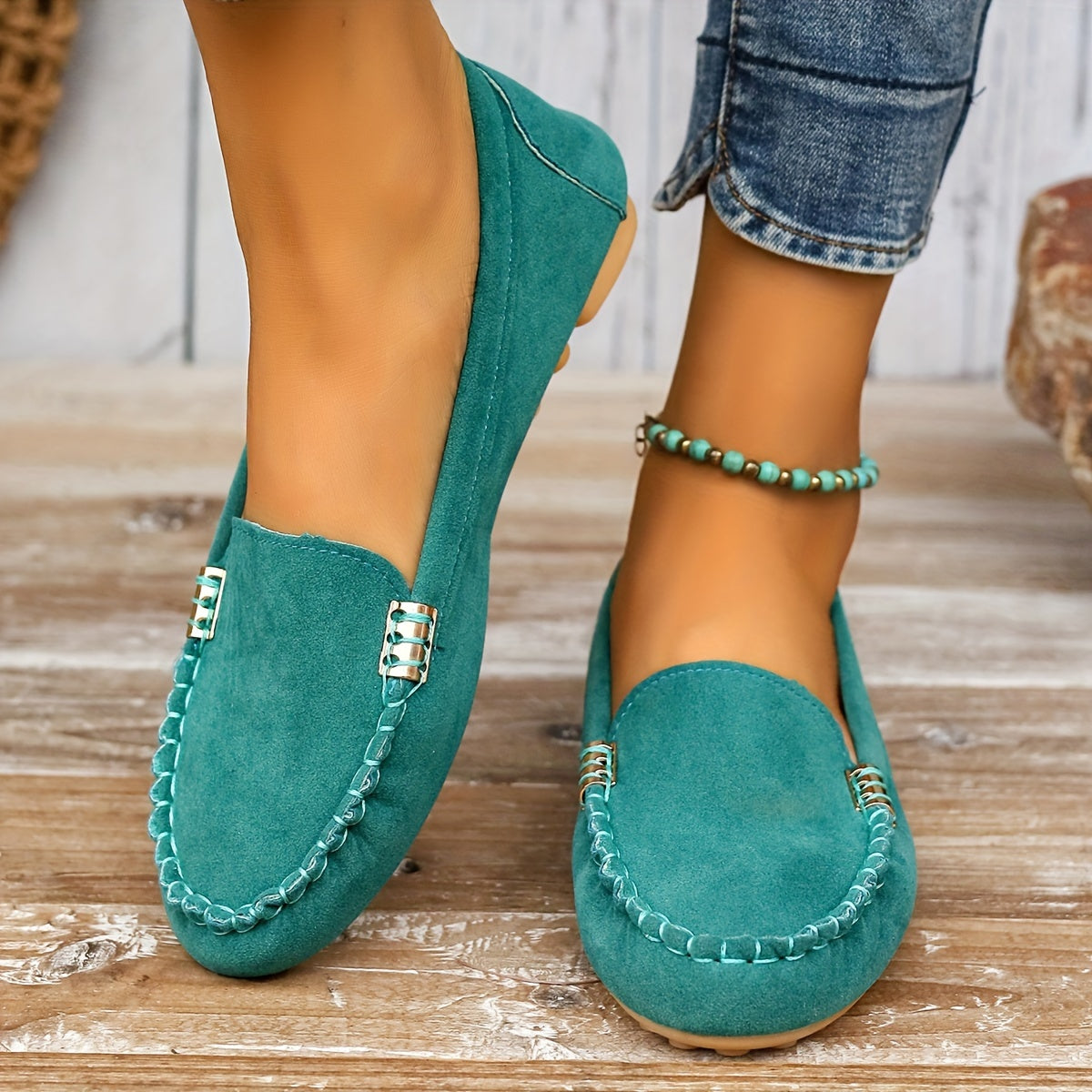 Mocassins femme élégants façon ballerine 2
