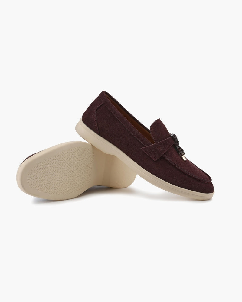 Mocassins femme en daim à enfiler 19