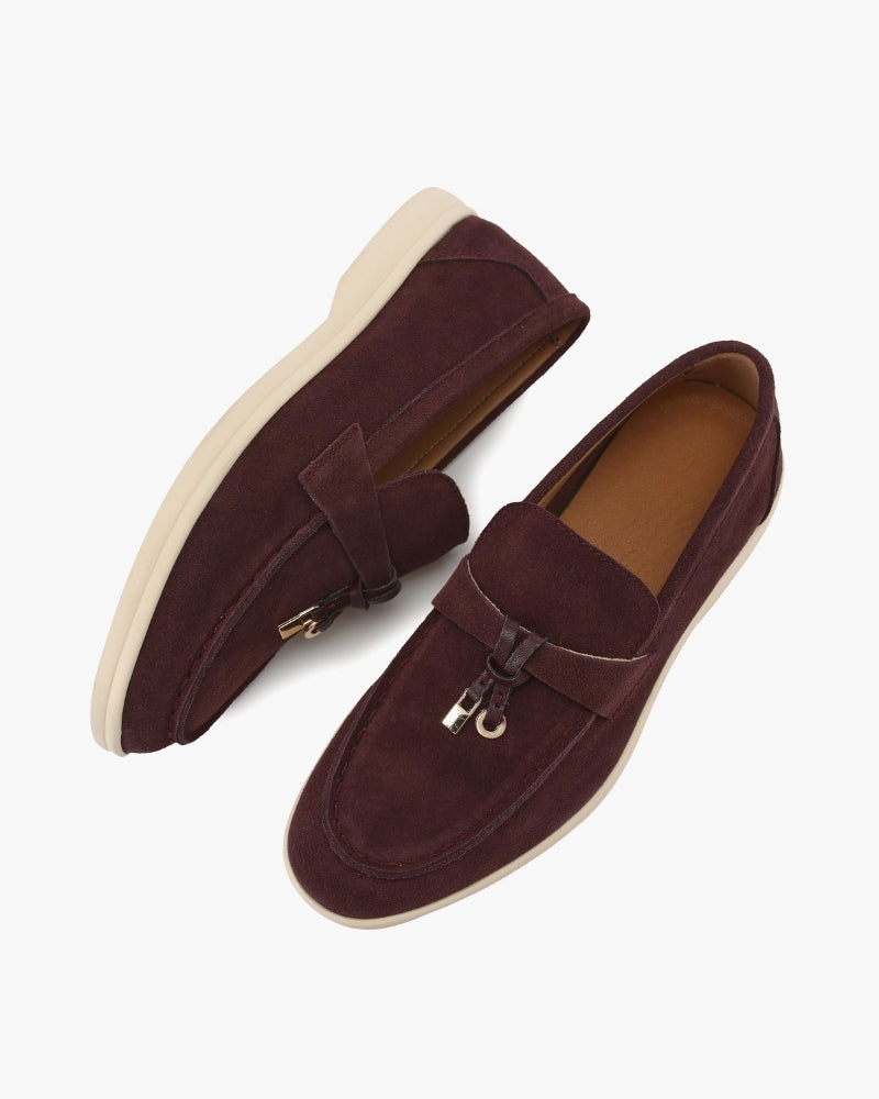 Mocassins femme en daim à enfiler 20