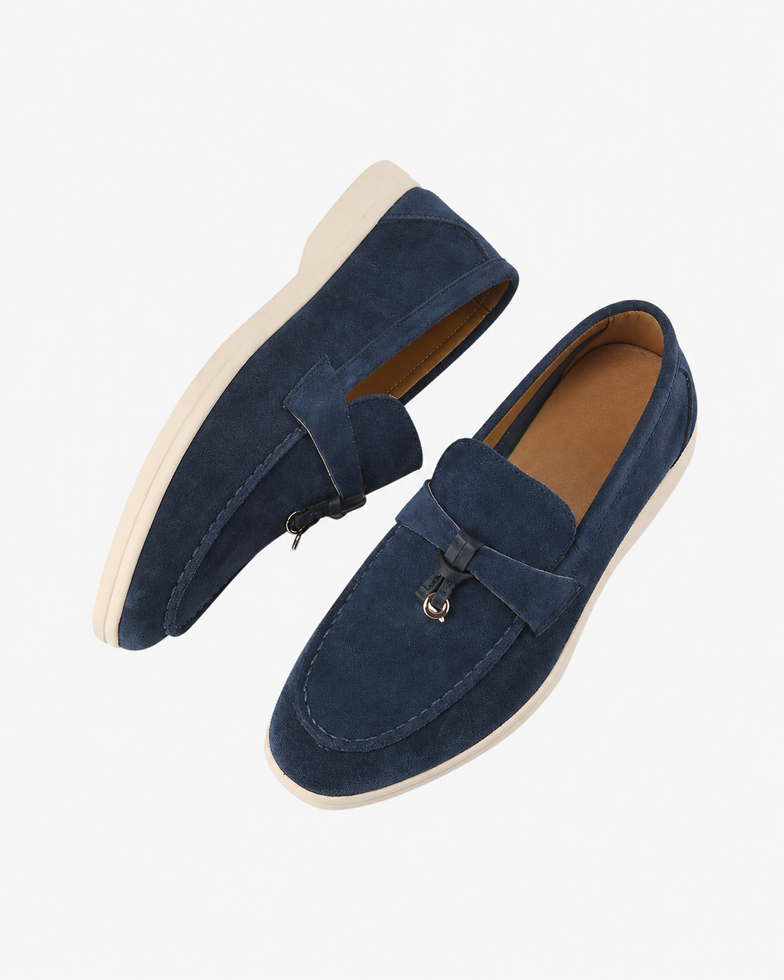 Mocassins femme en daim à enfiler 12