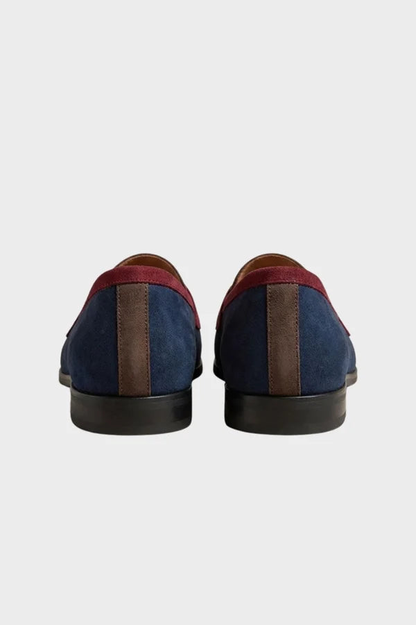 Mocassins femme à bout rond et petit talon