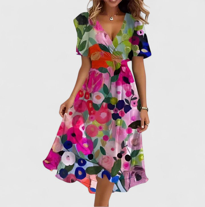 Robe midi d’été femme