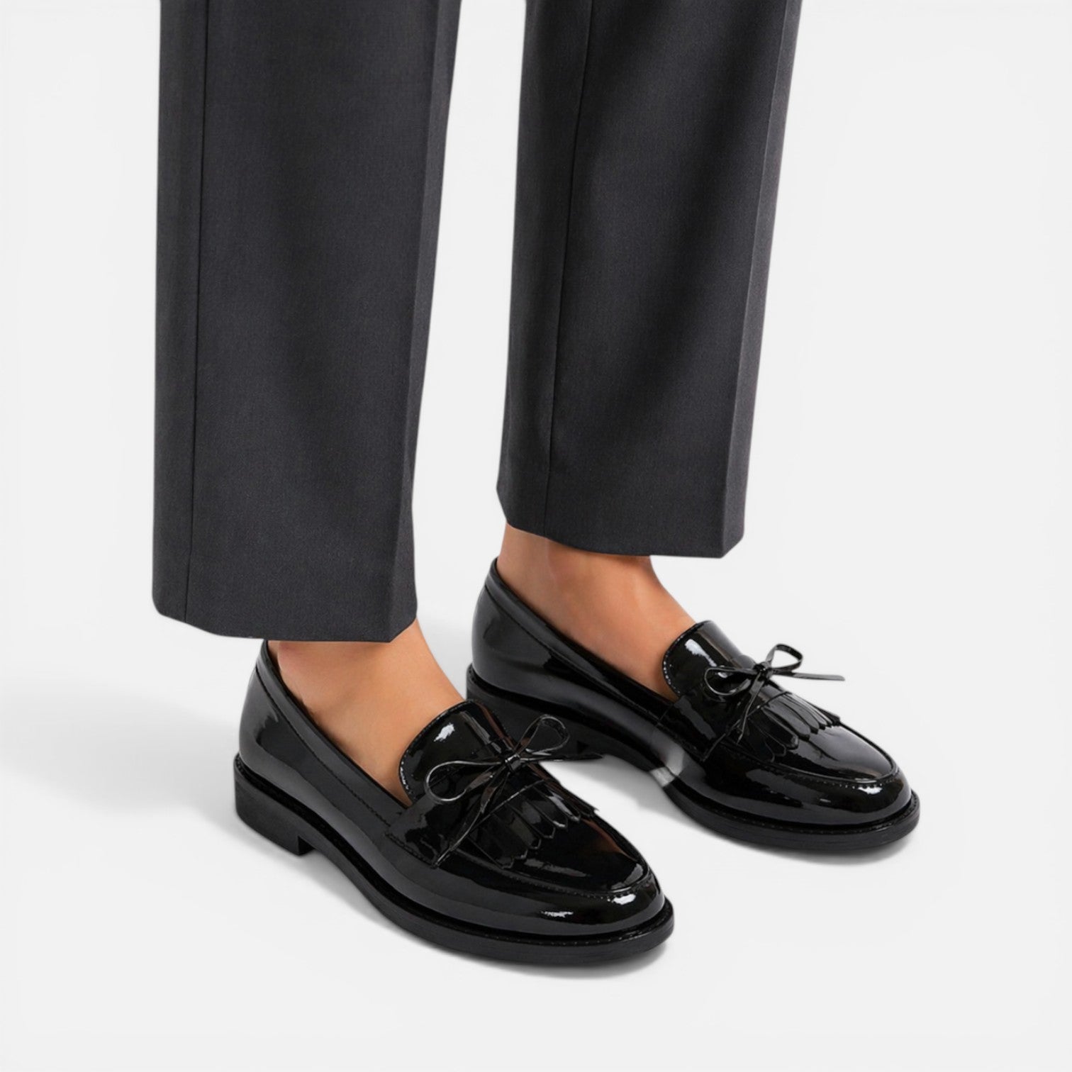 Mocassins femme vernis classiques à enfiler 5