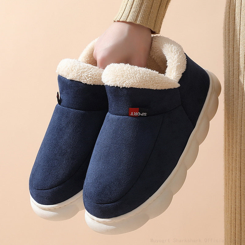 Chaussons femme fourrés à semelle antidérapante semelle de maintien 7