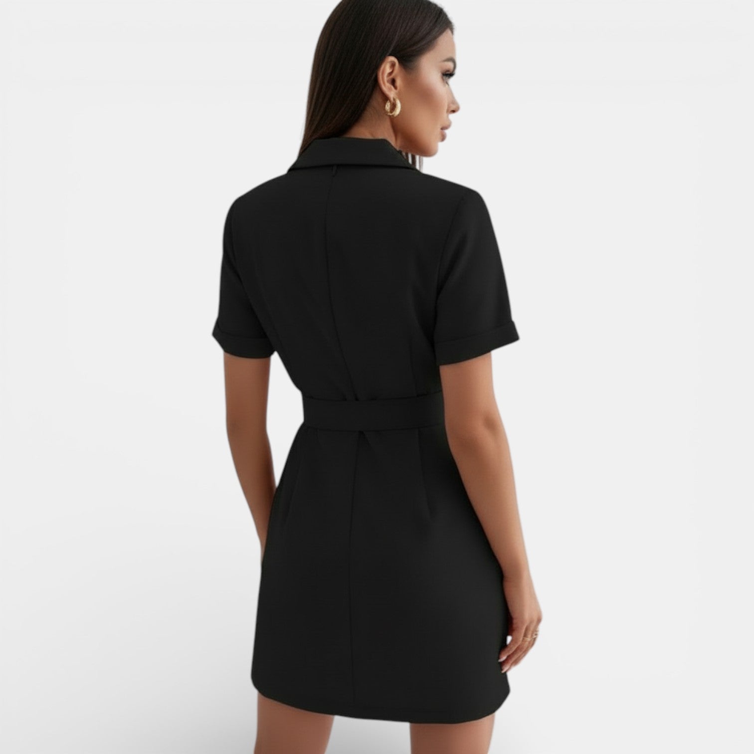 Robe blazer élégante à taille cintrée