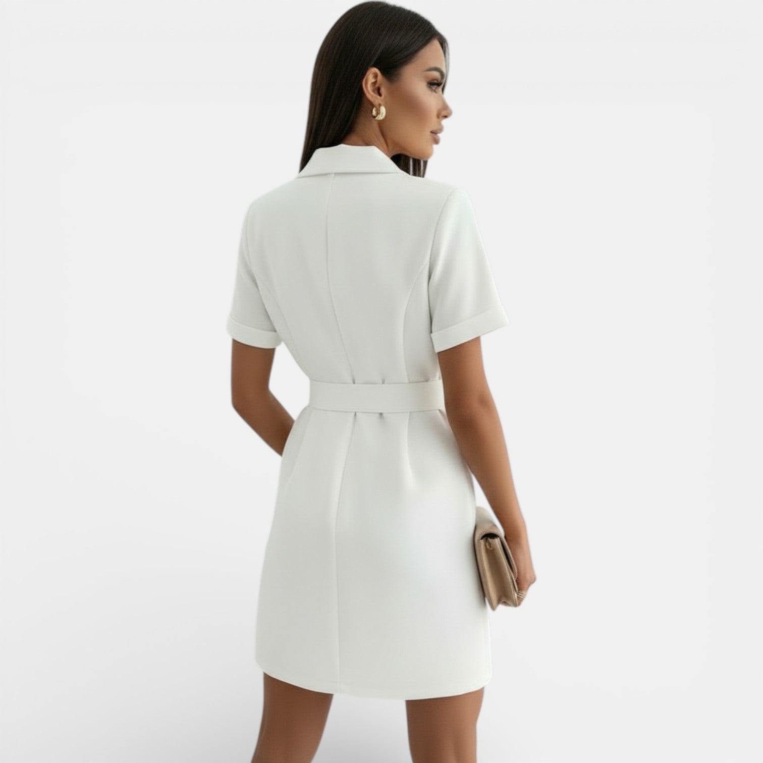 Robe blazer élégante à taille cintrée