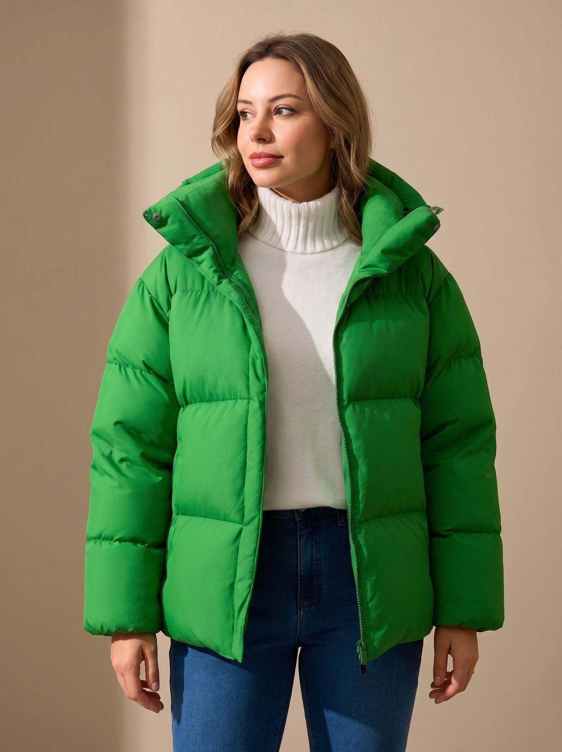 Doudoune femme oversize à capuche 4