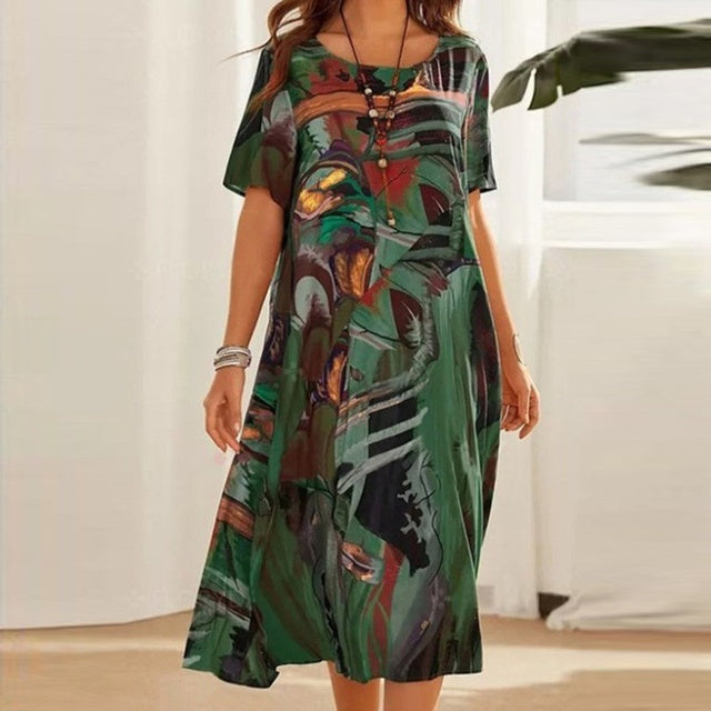 Robe d’été décontractée à coupe ample femme
