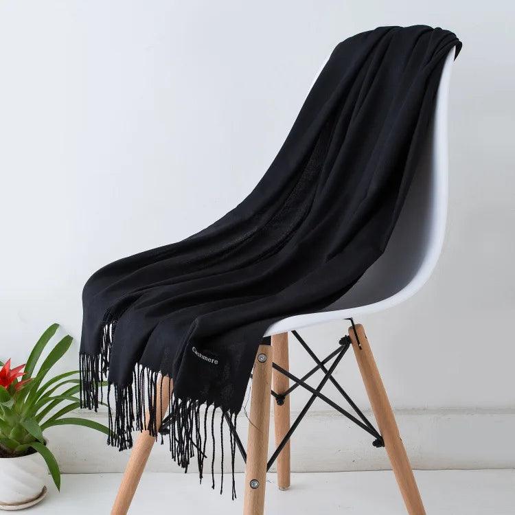 Écharpe à franges légère femme 2
