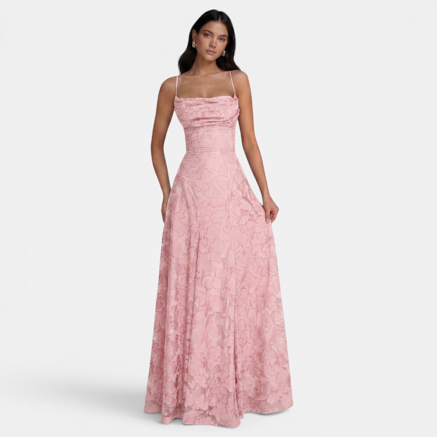 Robe moulante dos nu à nœuds sans manches élégante