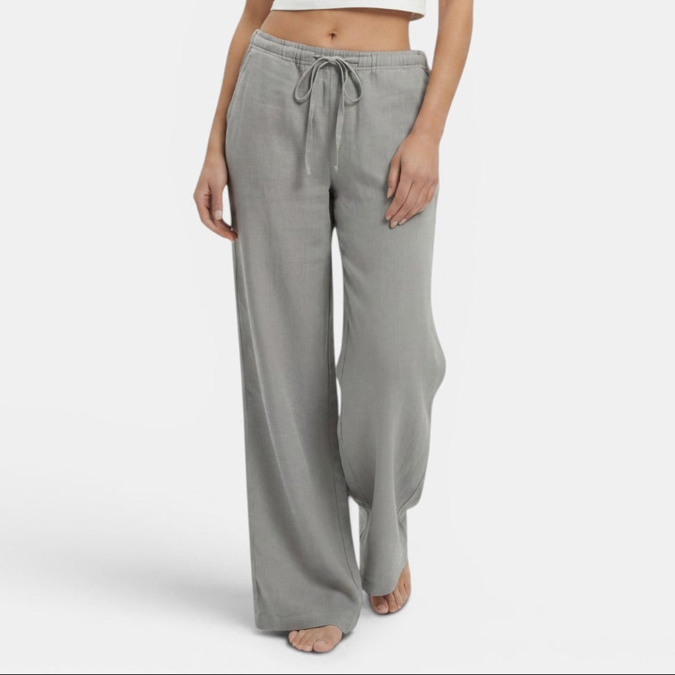 Pantalon large en lin femme