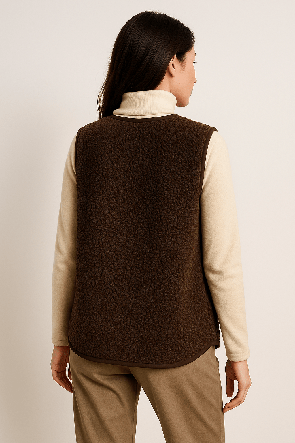 Gilet femme en peluche doux et léger pour la mi-saison 5