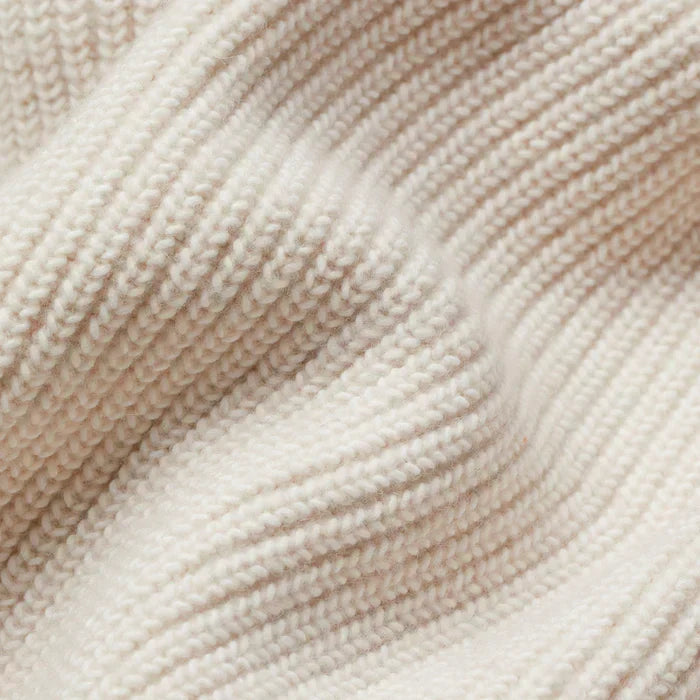 Gilet long en grosse maille femme ouvert à col châle 4