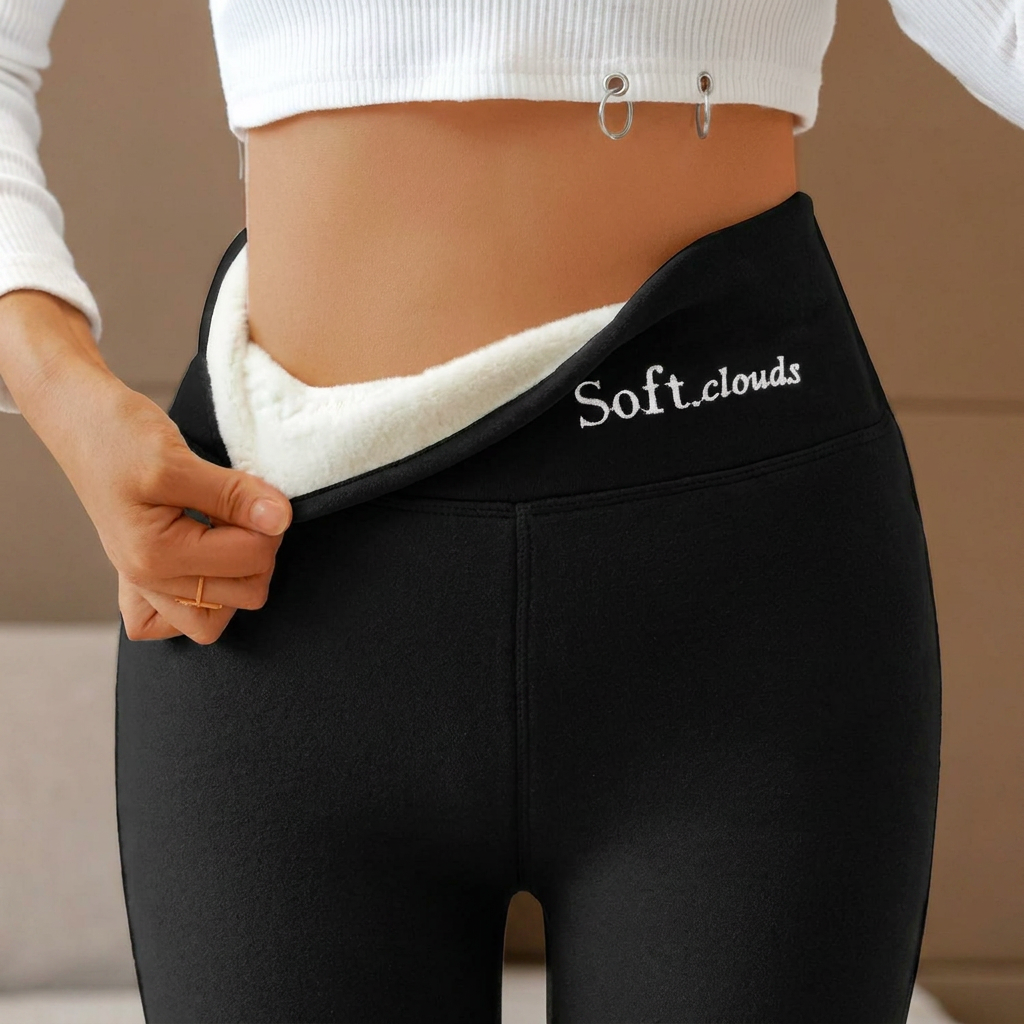 Legging thermique femme double polaire à taille haute 2