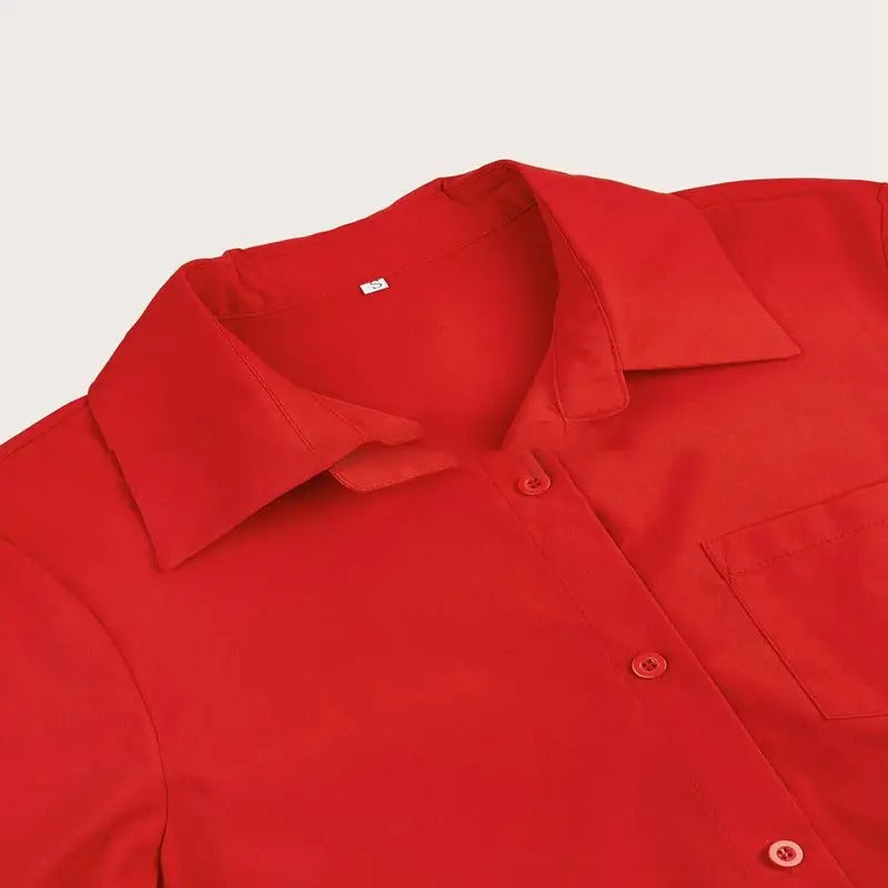 Robe chemise élégante femme