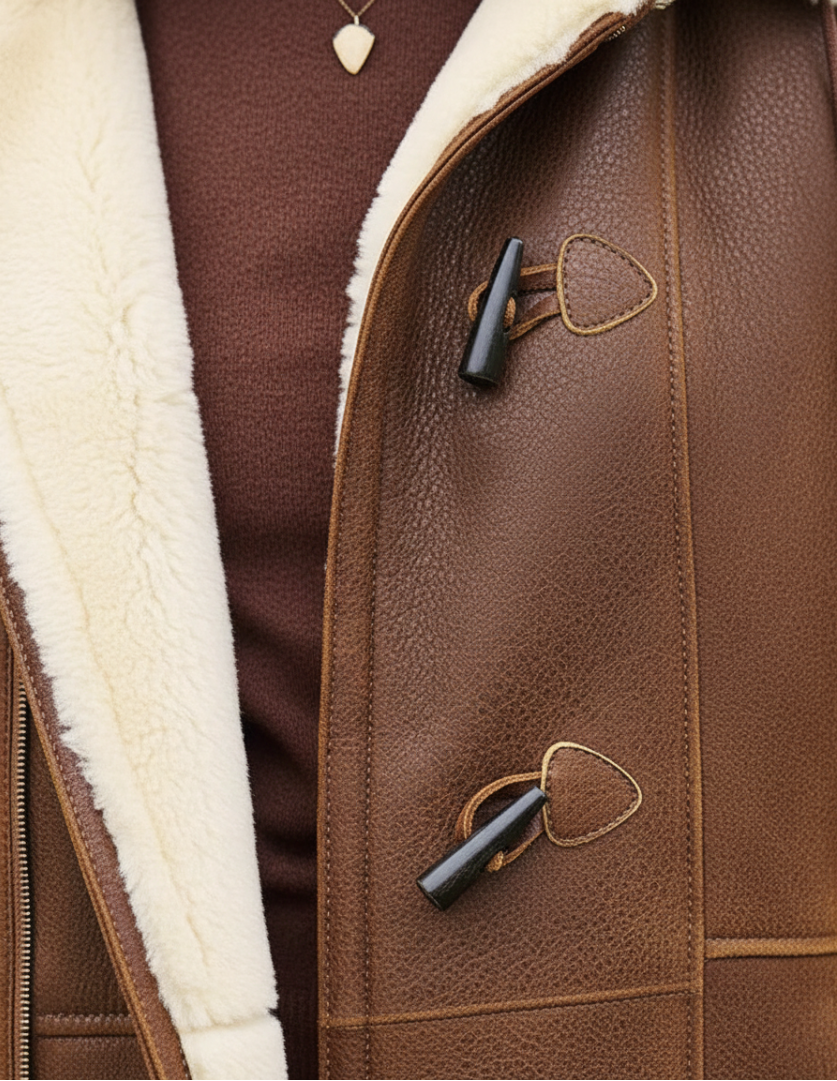 Manteau d'hiver femme élégant et chaud effet suédine 3
