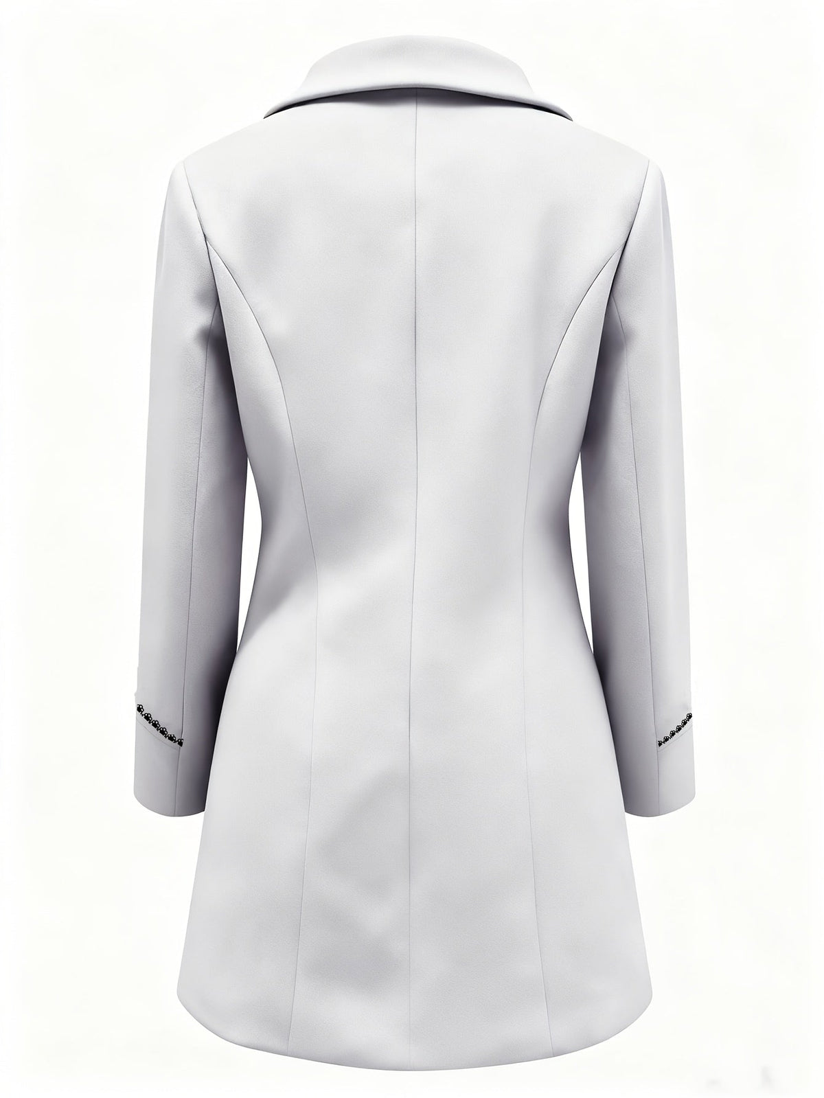 Manteau femme mi-long à col à revers et double boutonnage 9