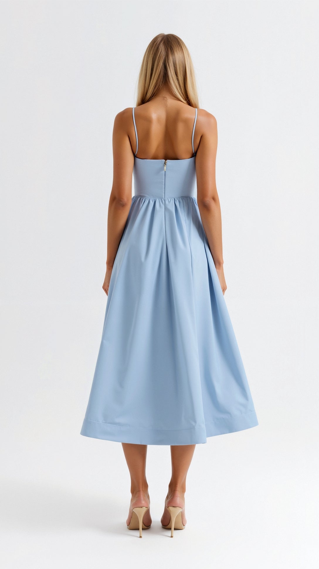 Robe midi fluide femme