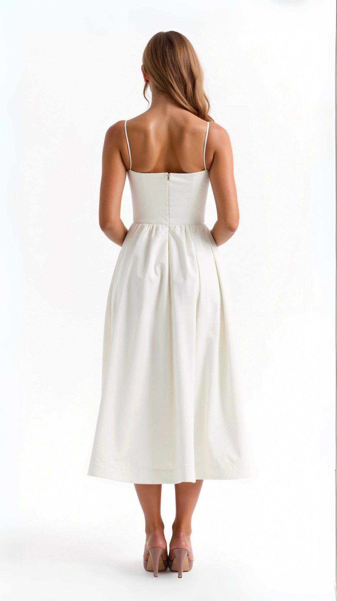 Robe midi fluide femme