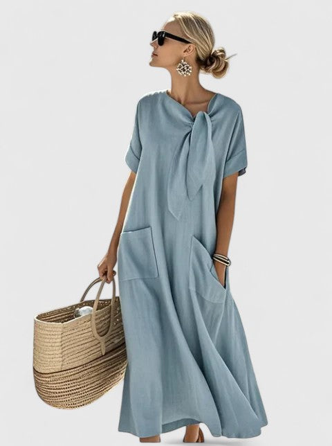 Robe maxi élégante d’été avec poches femme