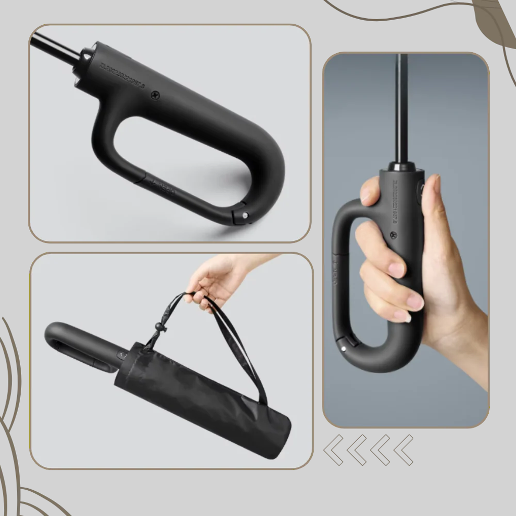 Parapluie pliant automatique tempête anti-vent à poignée ergonomique 7
