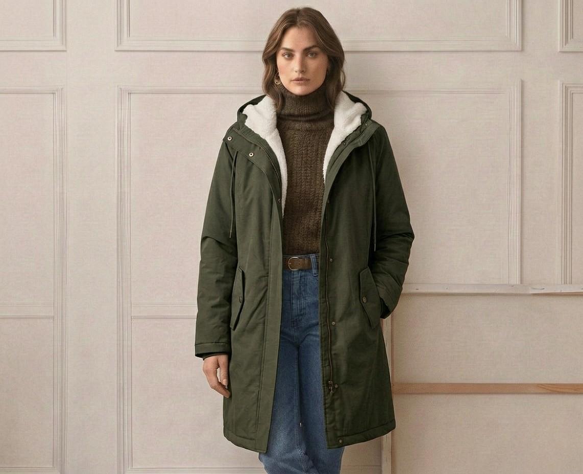 Parka d'hiver femme à capuche doublée polaire chaude et déperlante 18