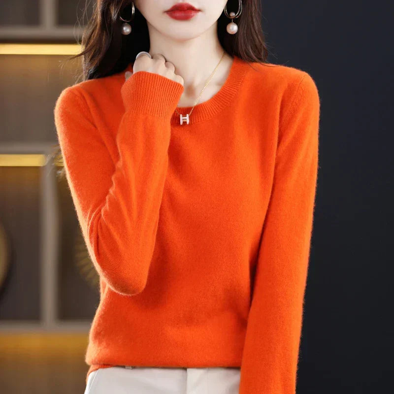 Pull en laine femme doux et chaud pour l'automne et l'hiver 4