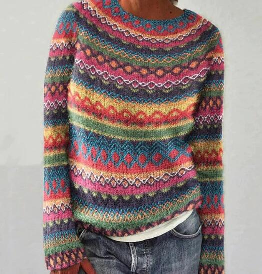 Pull femme à manches longues et coupe décontractée pour les journées fraîches 1