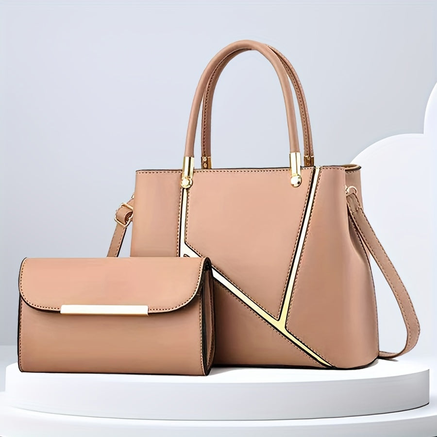 Sac à main femme deux pièces avec pochette assortie 2