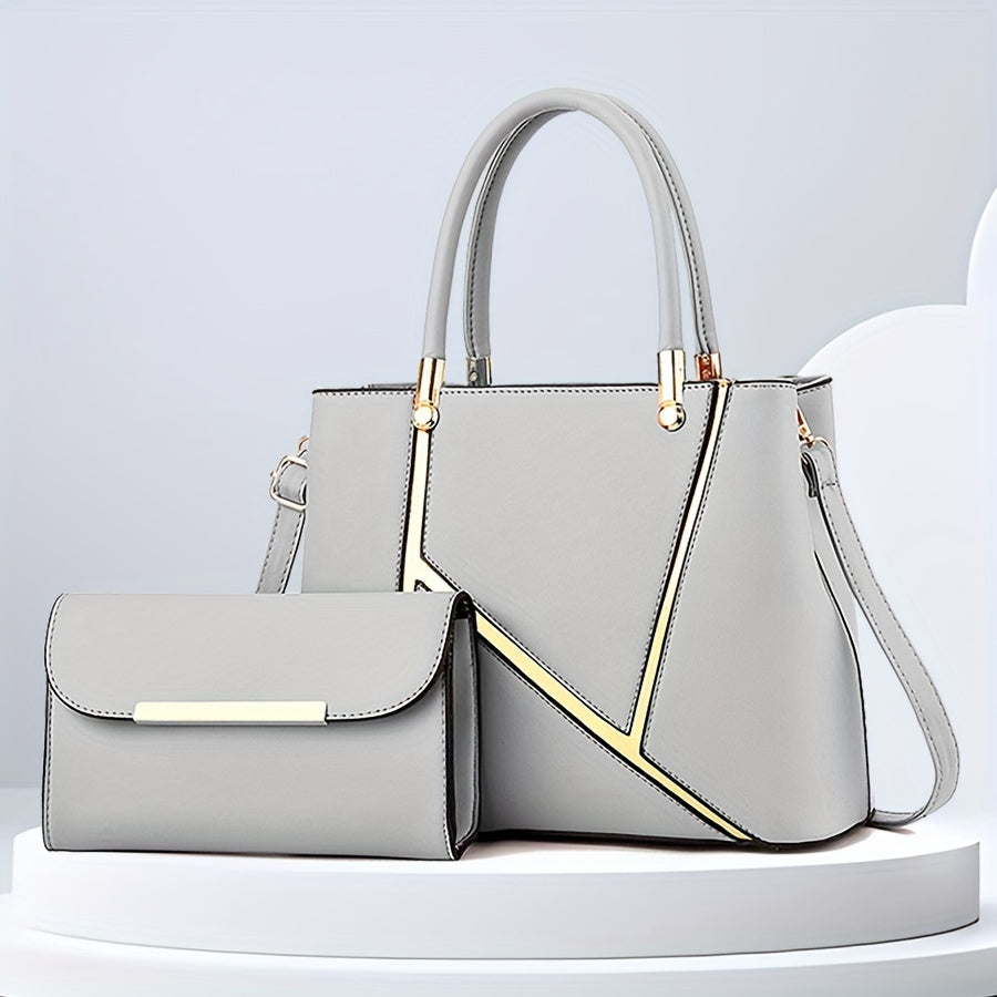 Sac à main femme deux pièces avec pochette assortie 4