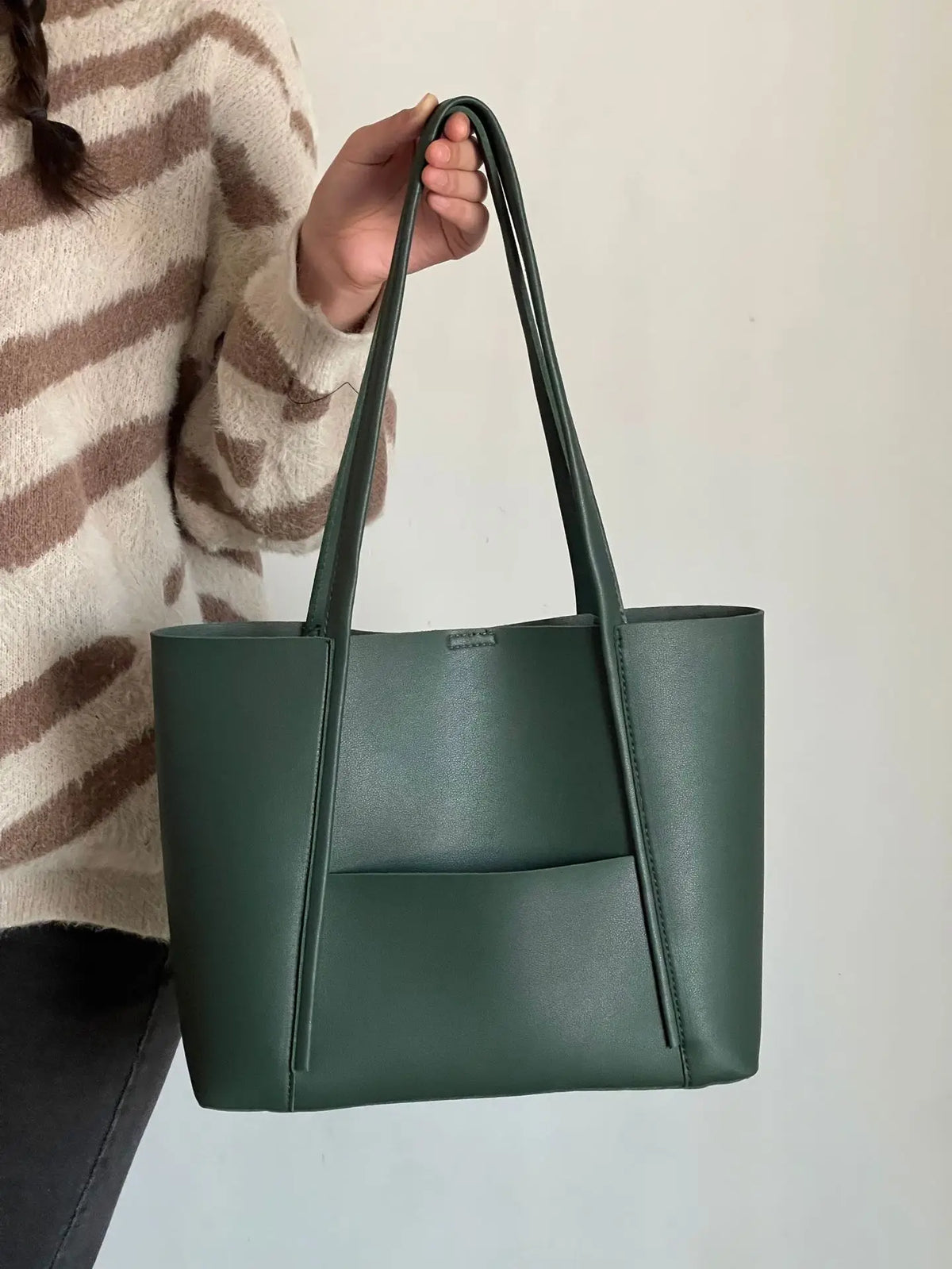 Sac à main femme en cuir avec anse et grande contenance 7