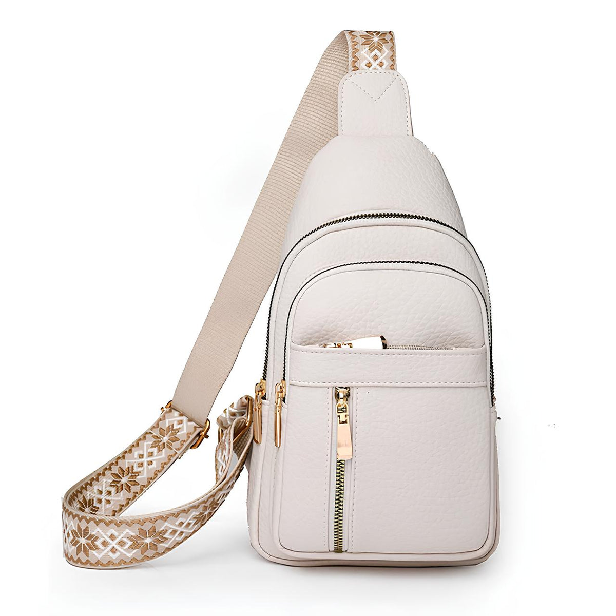 Sac bandoulière femme antivol avec poche RFID et fermetures dissimulées 2