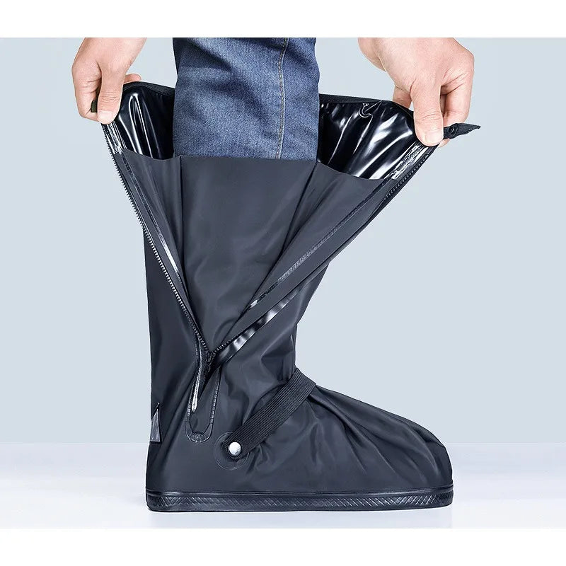 Surchaussures de pluie imperméables à fermeture éclair et semelle antidérapante 1