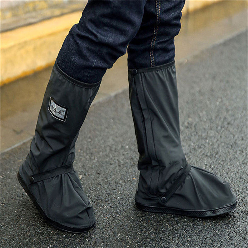 Surchaussures de pluie imperméables à fermeture éclair et semelle antidérapante 4