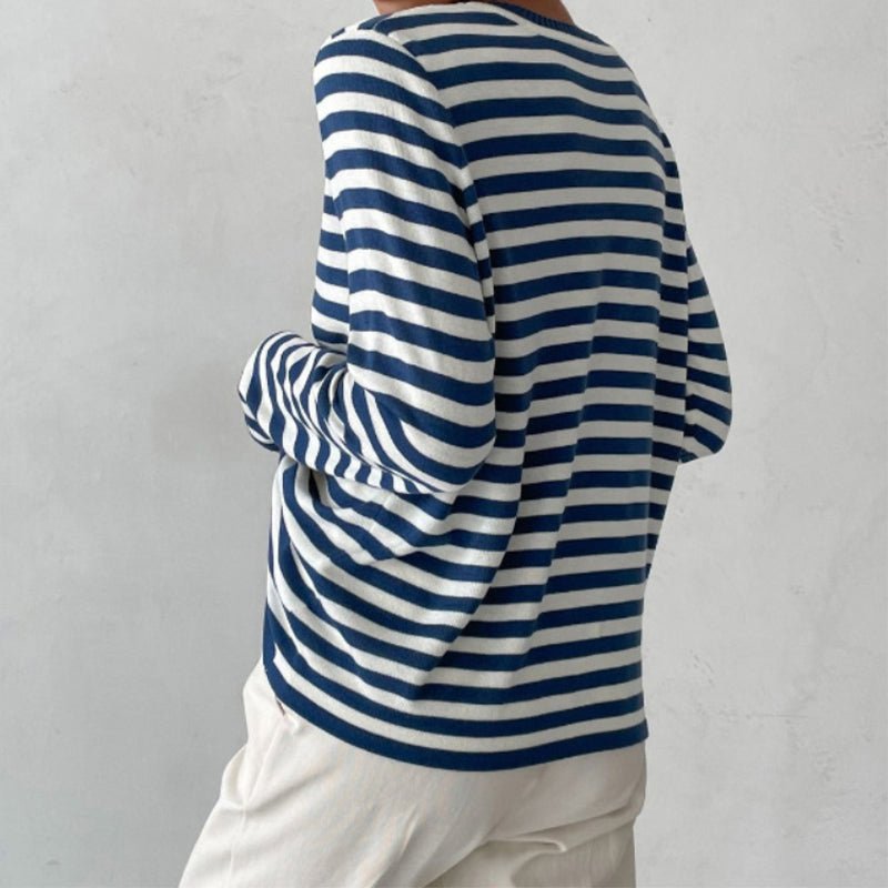 Sweat femme à rayures et coupe ample pour le quotidien 12