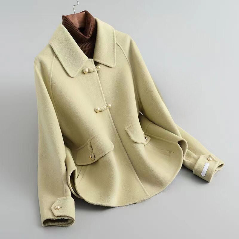 Veste mi-saison femme en maille de coton mélangé à boutons nacrés 2