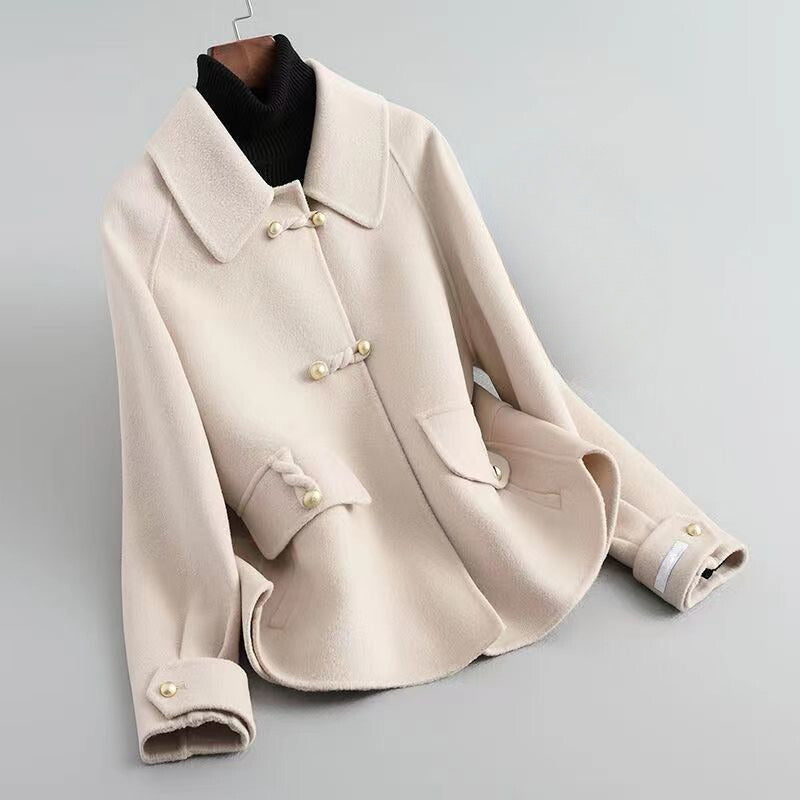 Veste mi-saison femme en maille de coton mélangé à boutons nacrés 4