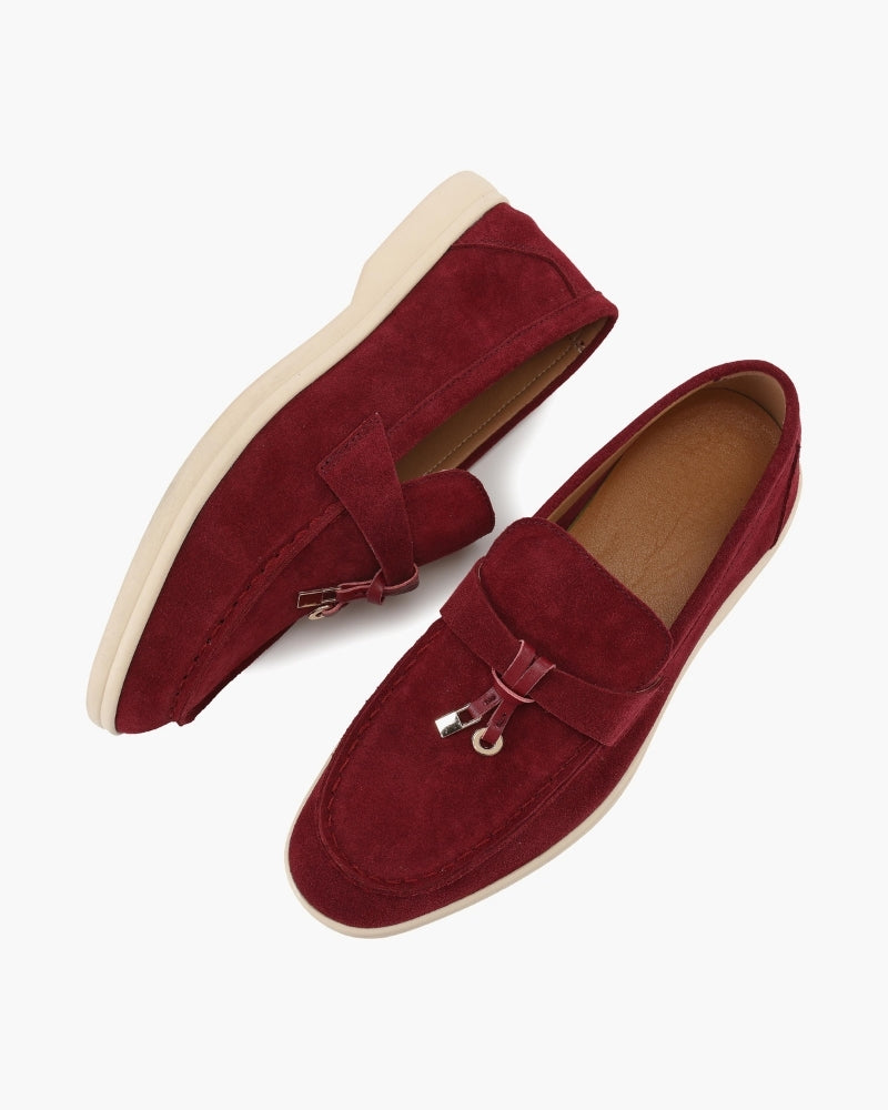 Mocassins femme en daim à enfiler 17