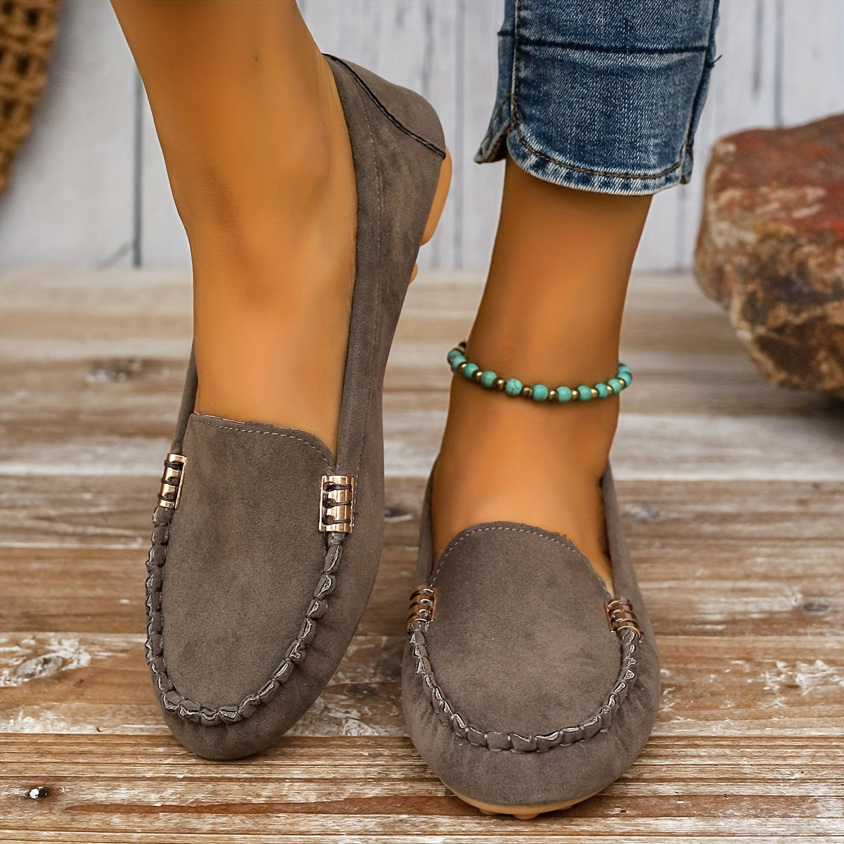 Mocassins femme élégants façon ballerine 9