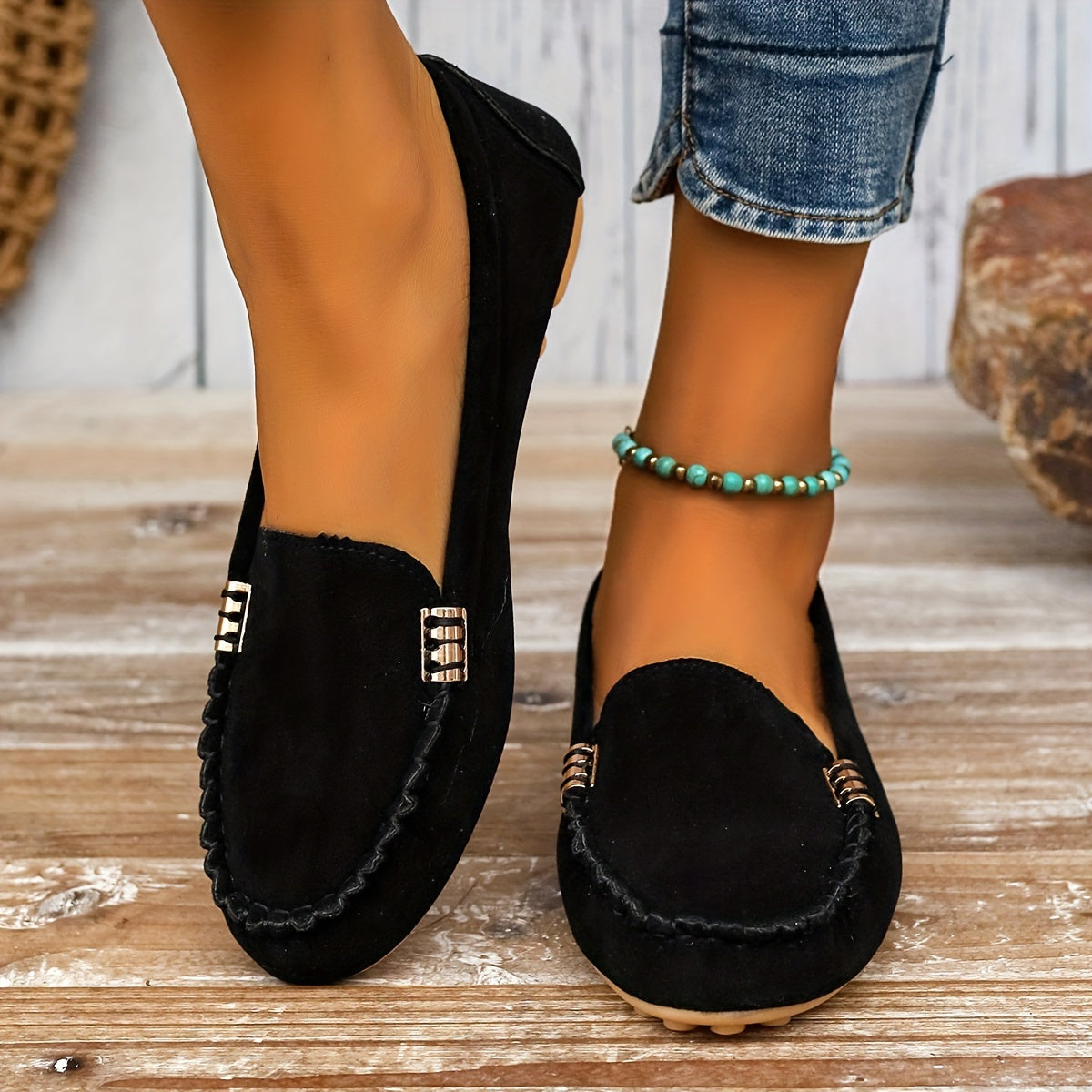 Mocassins femme élégants façon ballerine 11