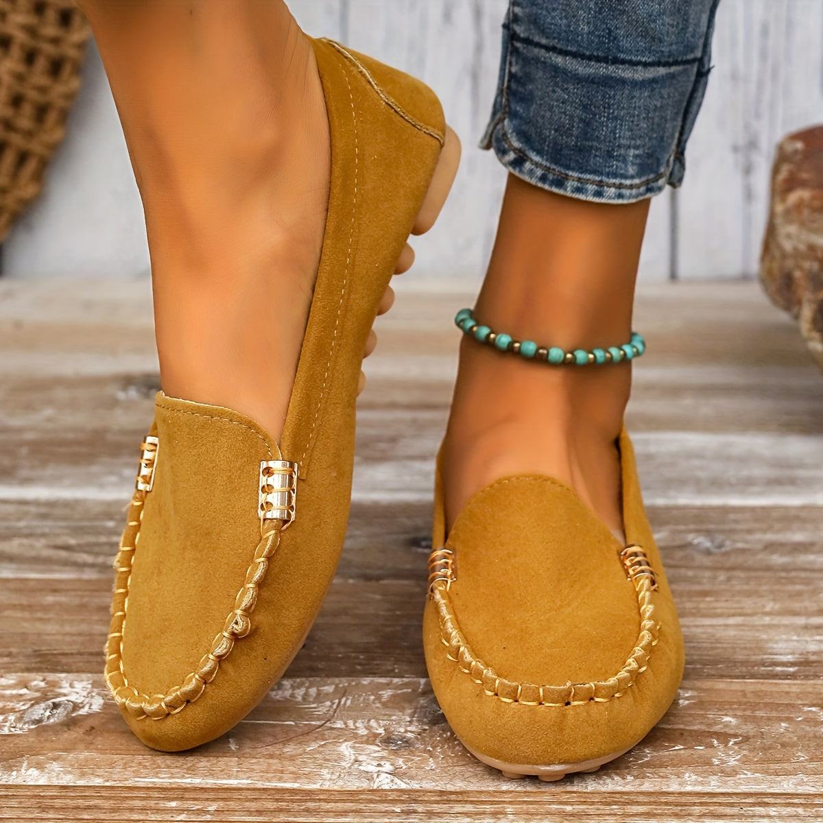 Mocassins femme élégants façon ballerine 7