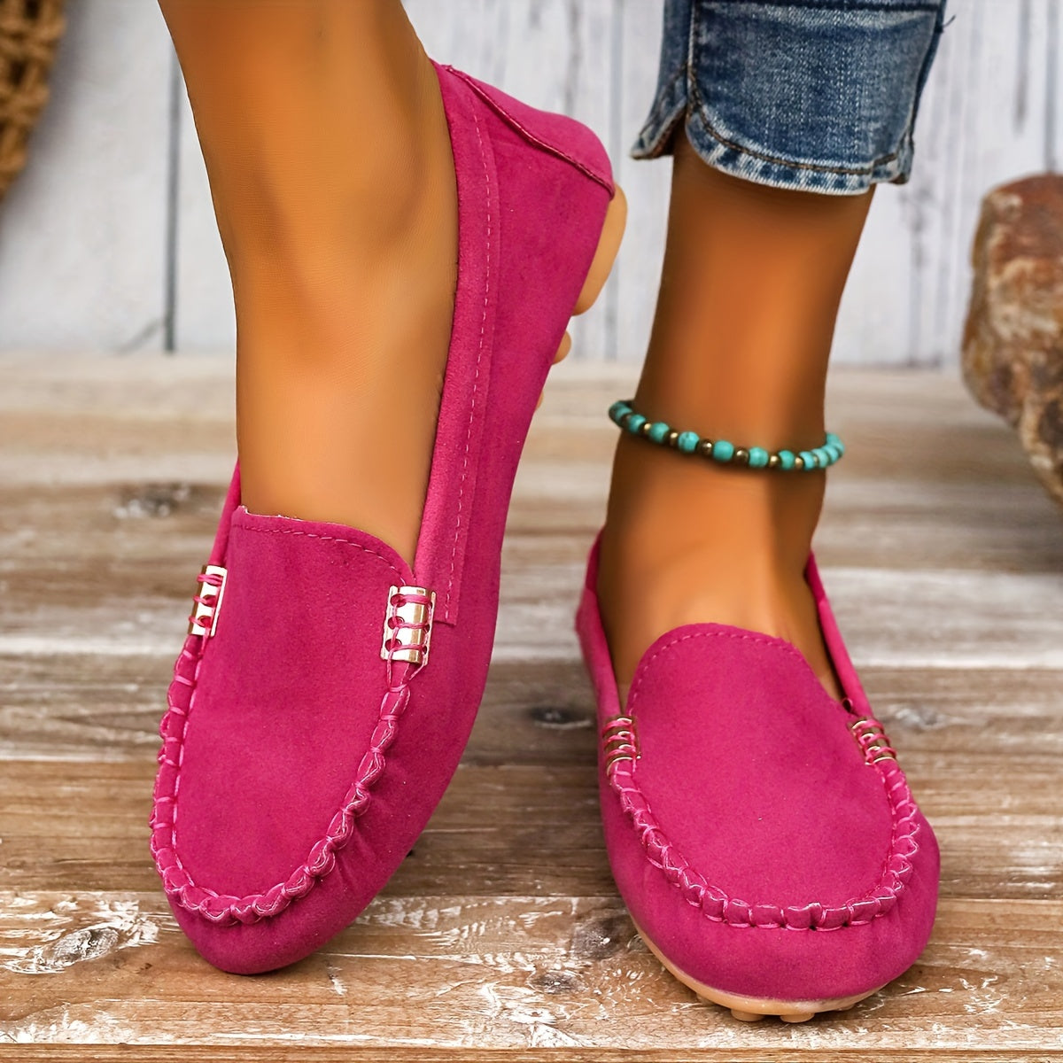 Mocassins femme élégants façon ballerine 8