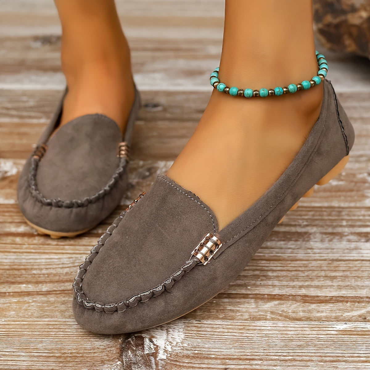 Mocassins femme élégants façon ballerine 15