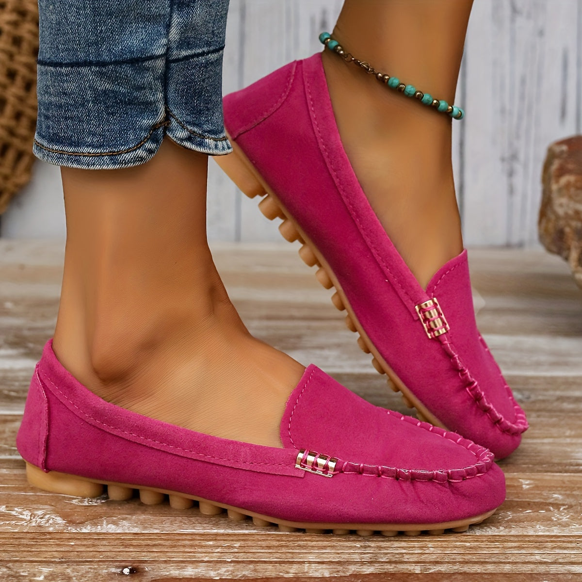 Mocassins femme élégants façon ballerine 10