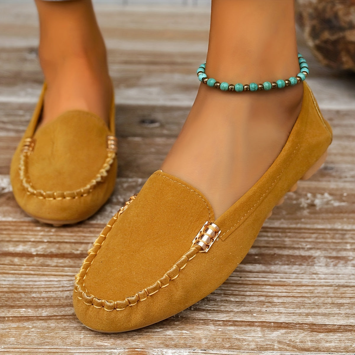 Mocassins femme élégants façon ballerine 14