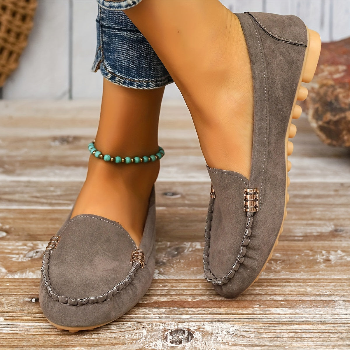 Mocassins femme élégants façon ballerine 16