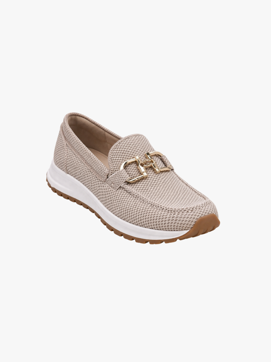 Mocassins femme en maille à semelle amortissante 1
