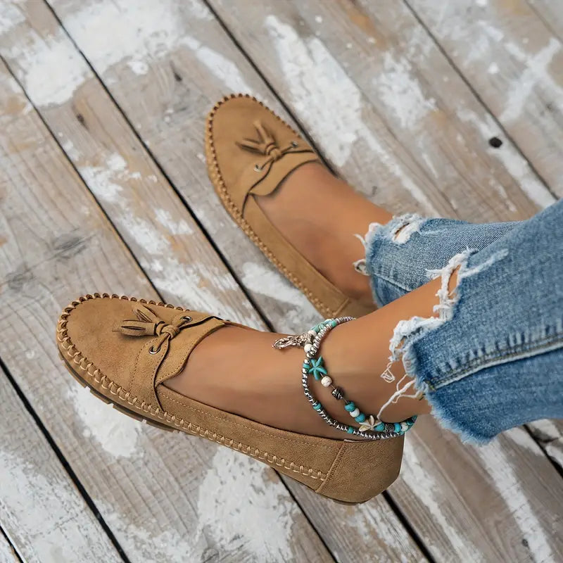 Mocassins femme plats à semelle rembourrée 13