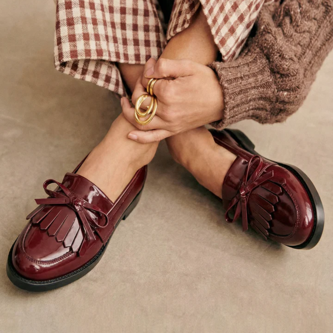 Mocassins femme élégants à nœud 2