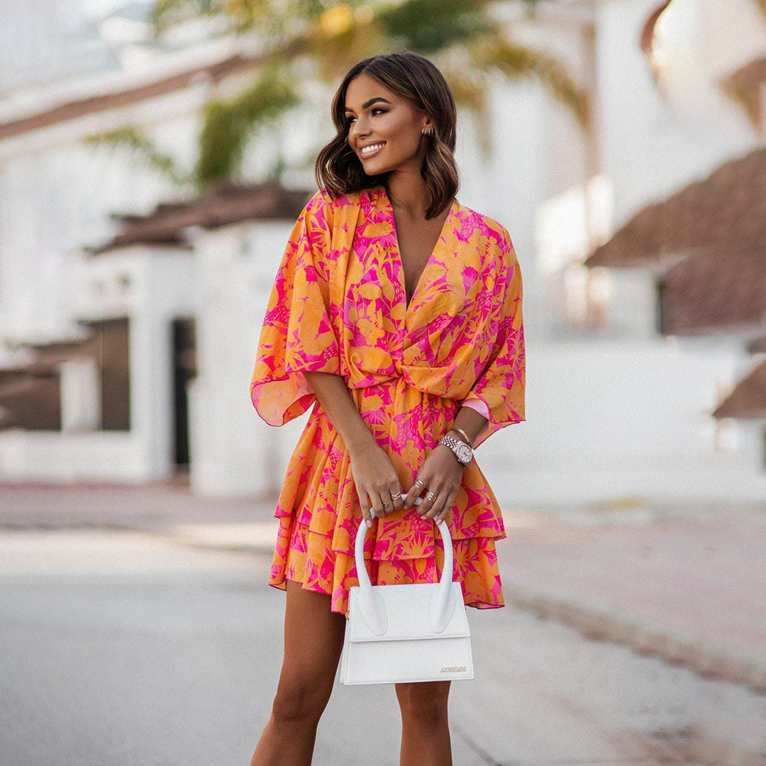 Robe courte bohème légère